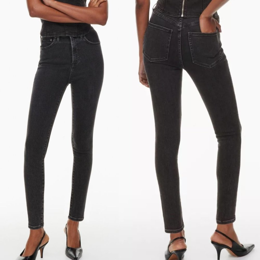 Denim Forum | Lola High Rise Skinny 28L - Black Eyeliner - Size 27